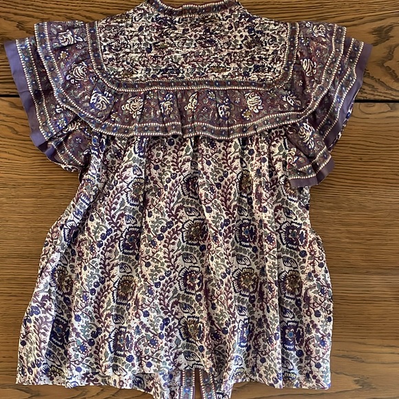 Sea
Rosita Border Print Flutter Sleeve Top - Picture 6 of 9